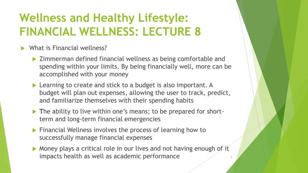 wellness and healthy lifestyle financial wellness 2