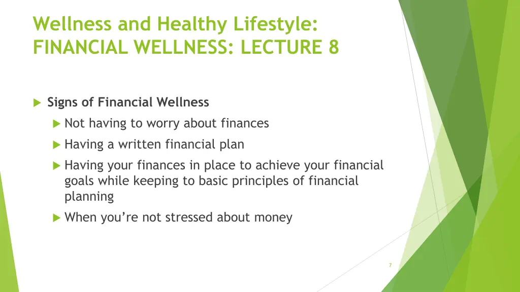 wellness and healthy lifestyle financial wellness 6