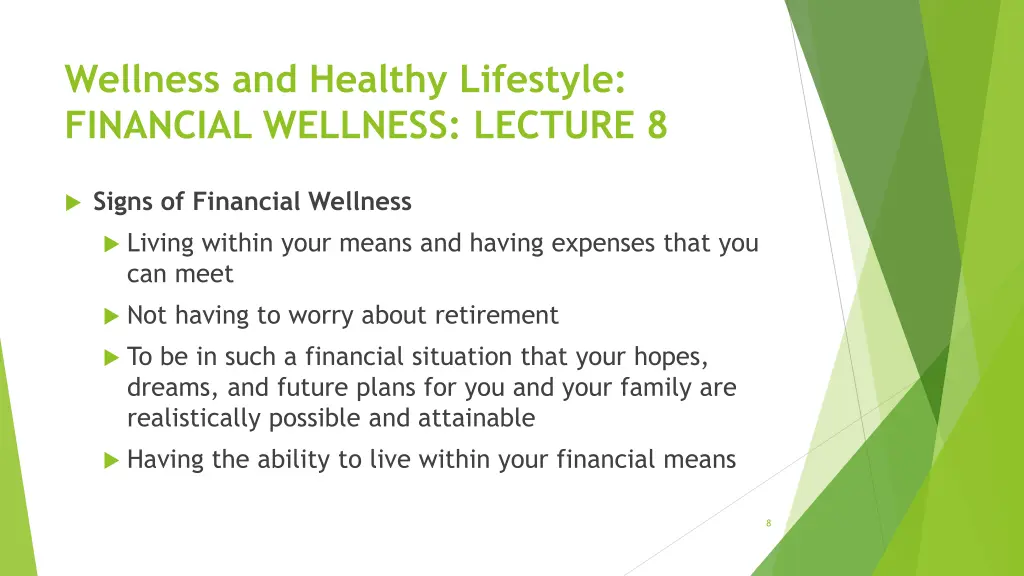 wellness and healthy lifestyle financial wellness 7