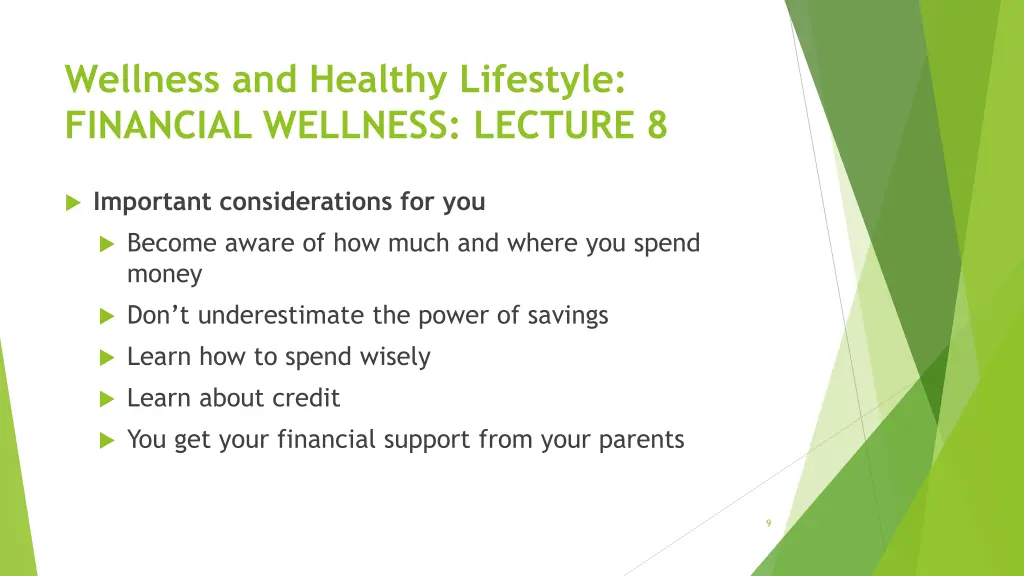wellness and healthy lifestyle financial wellness 8