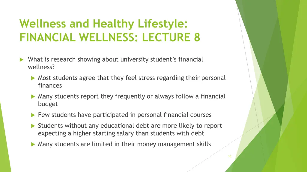 wellness and healthy lifestyle financial wellness 9