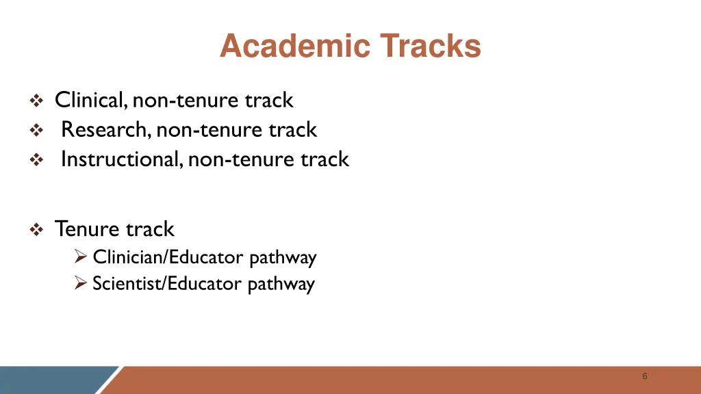 academic tracks