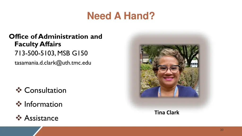 need a hand