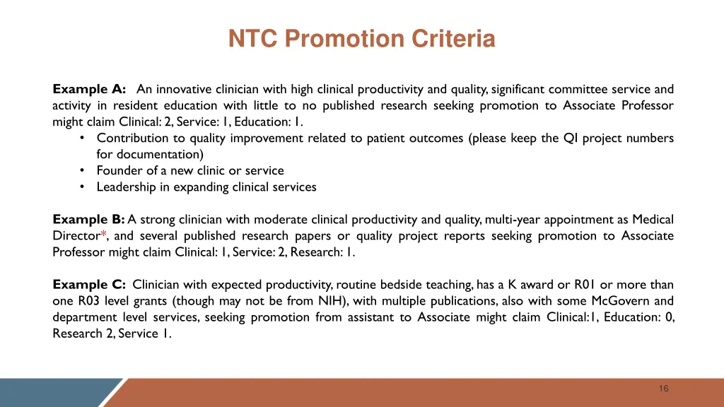 ntc promotion criteria 2