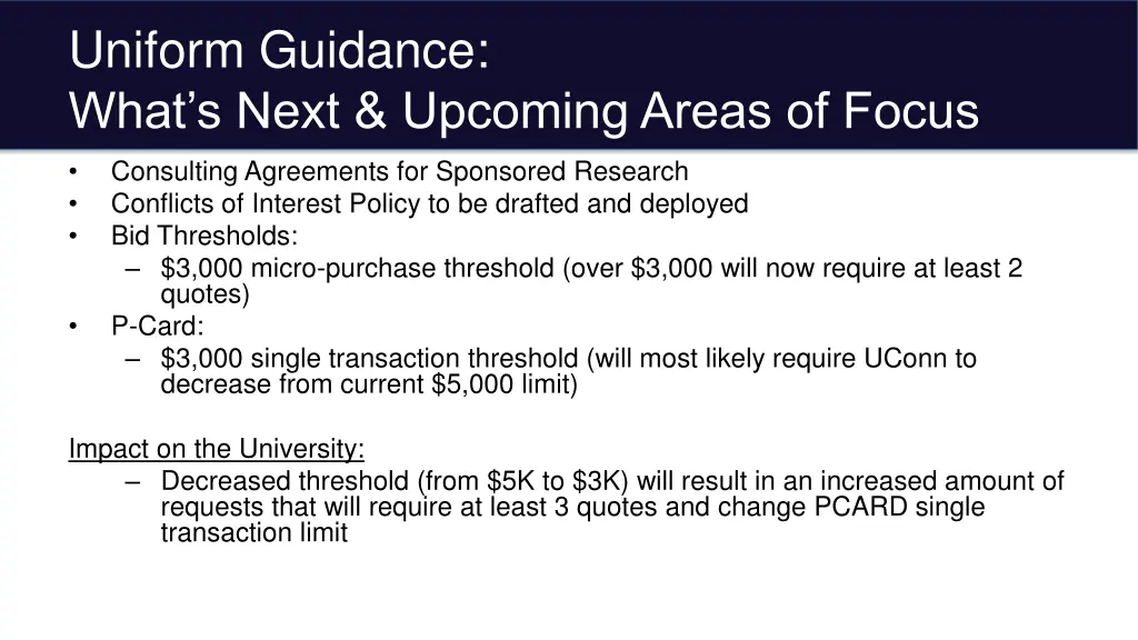 uniform guidance what s next upcoming areas