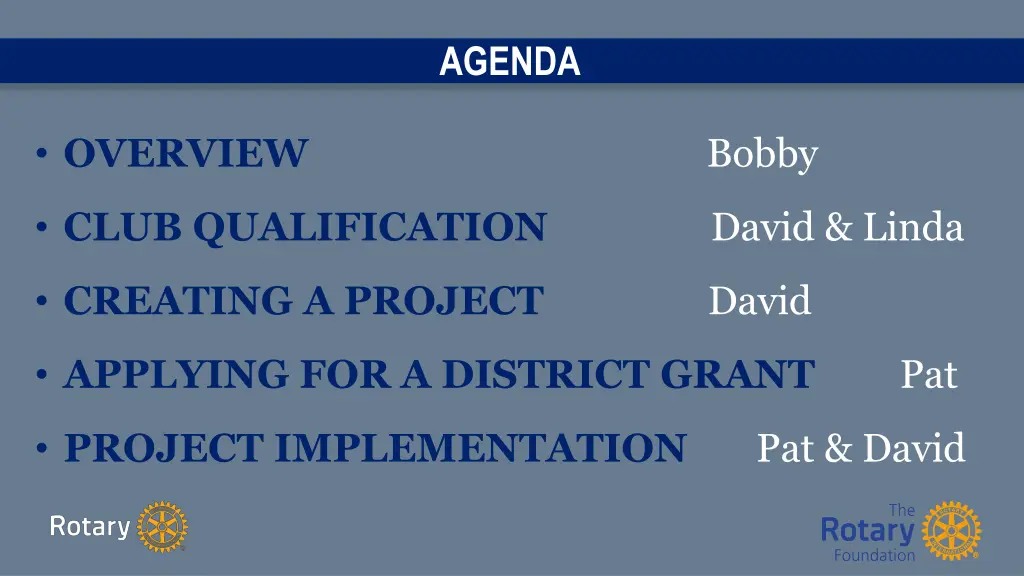 agenda