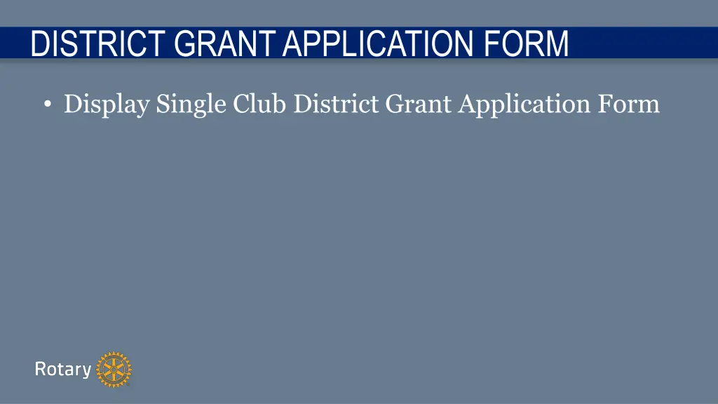 district grant application form