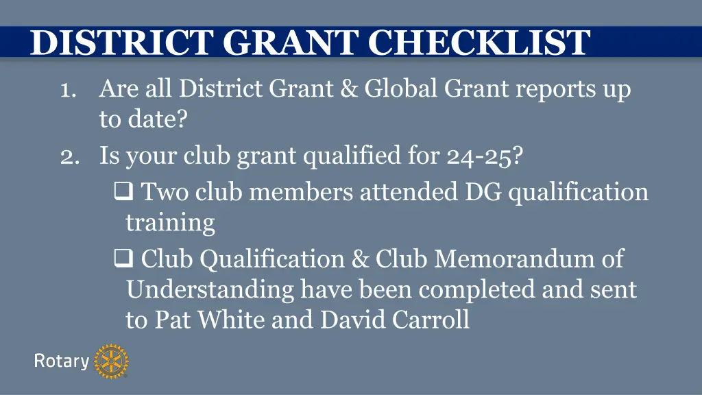 district grant checklist 1 are all district grant
