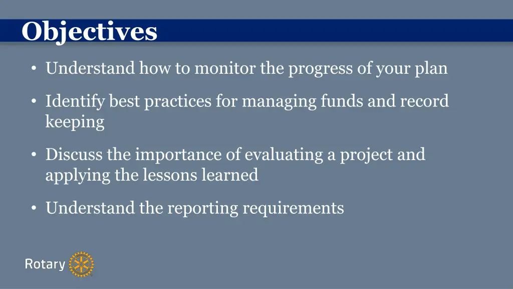 objectives 1