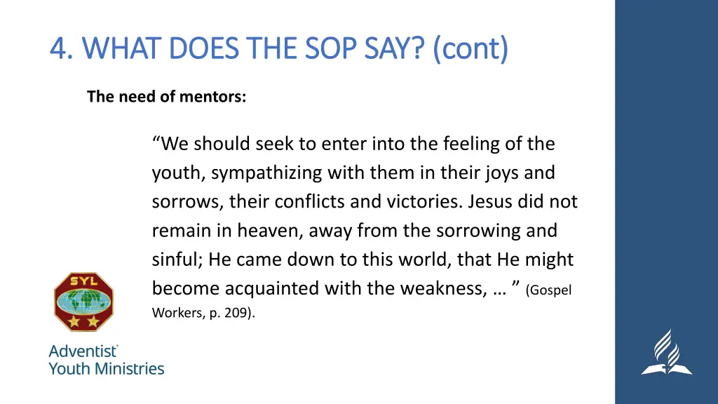 4 what does the sop say 4 what does 1