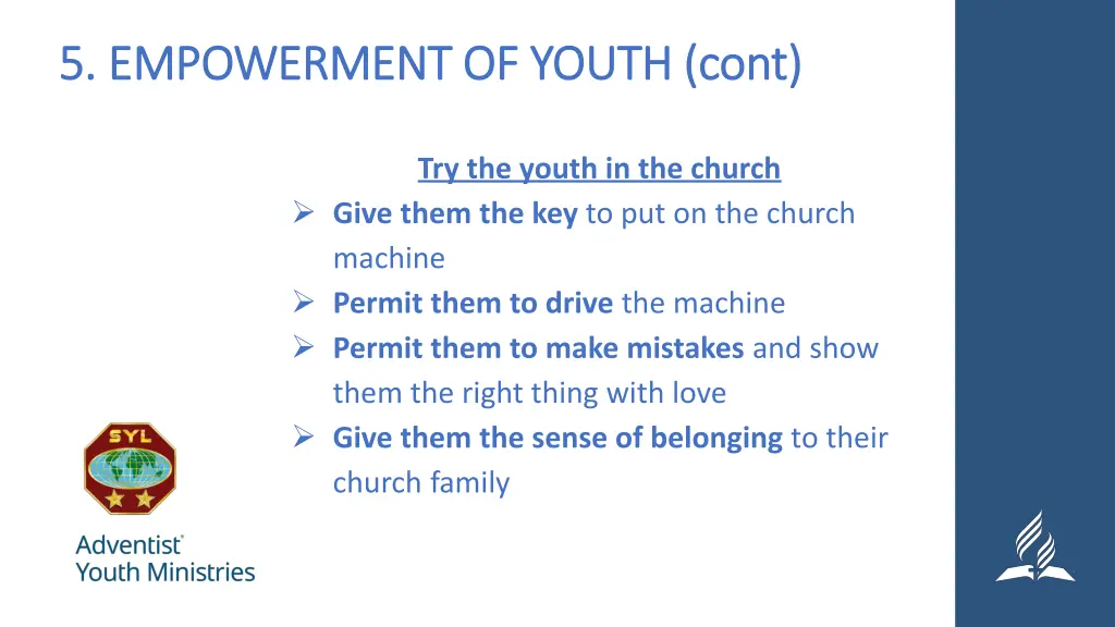 5 empowerment of youth 5 empowerment of youth cont 4