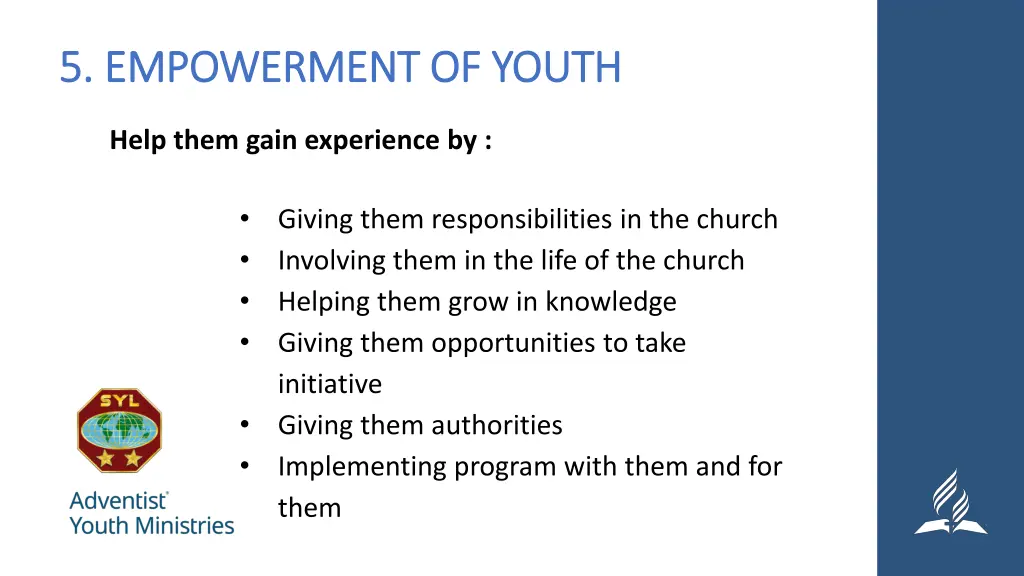 5 empowerment of youth 5 empowerment of youth