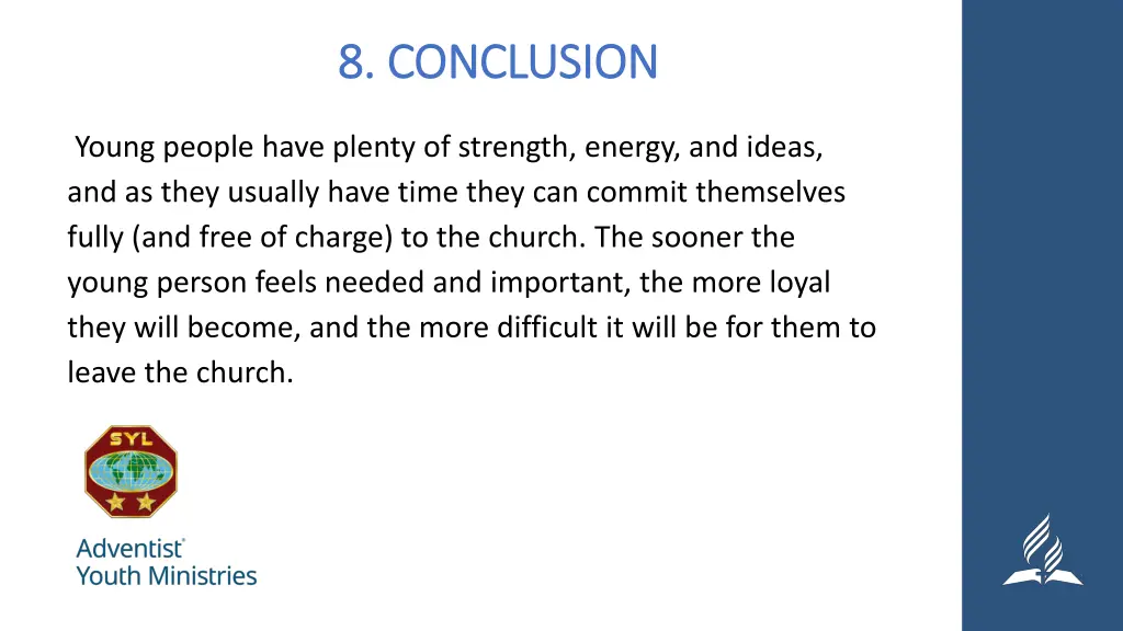 8 conclusion 8 conclusion