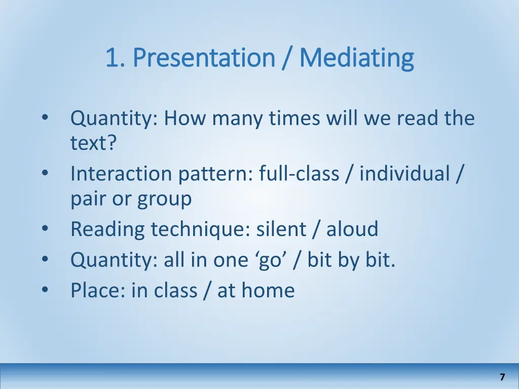 1 presentation mediating 1 presentation mediating