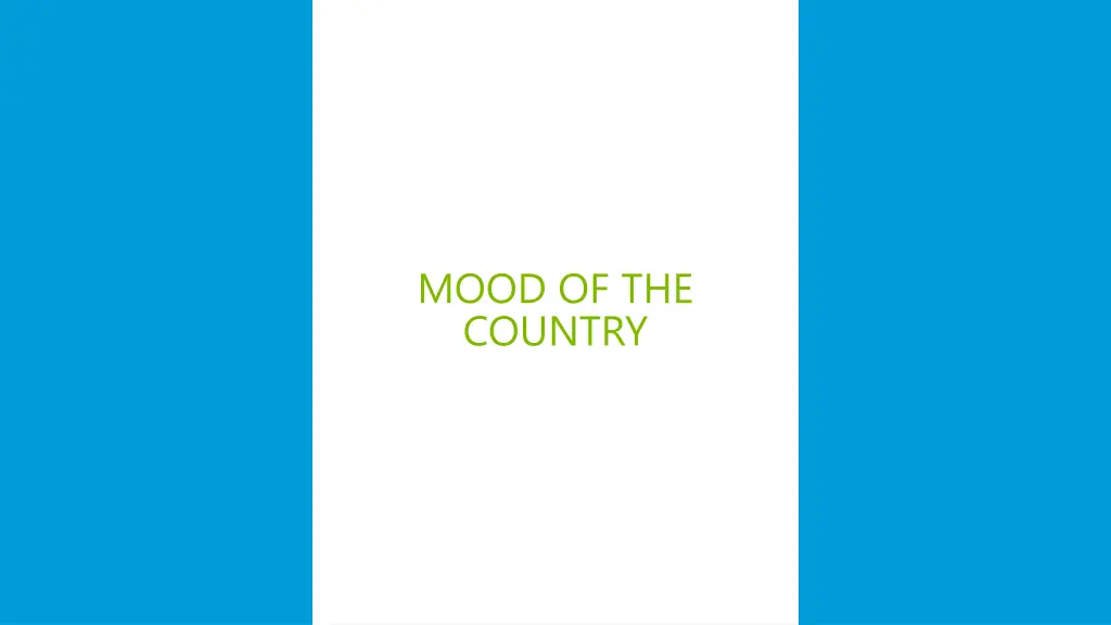 mood of the country