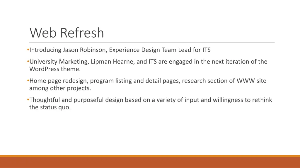 web refresh