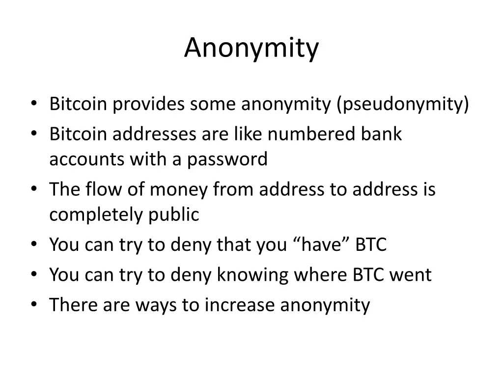 anonymity