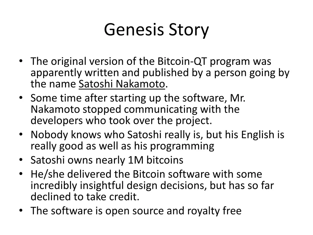 genesis story