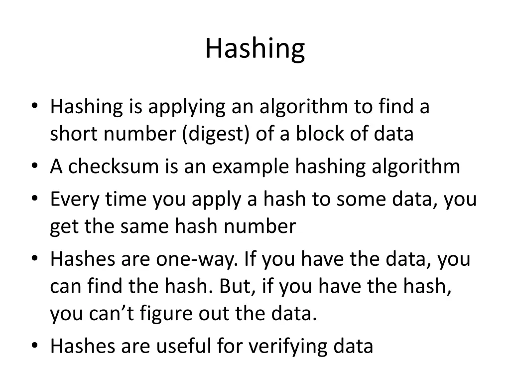 hashing