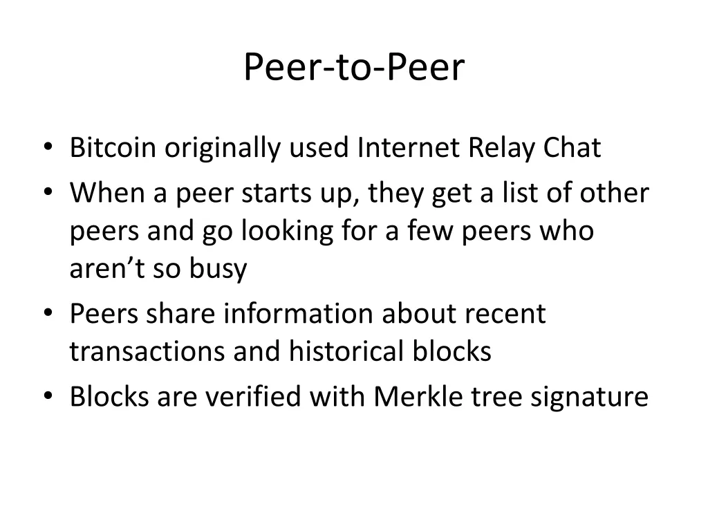 peer to peer