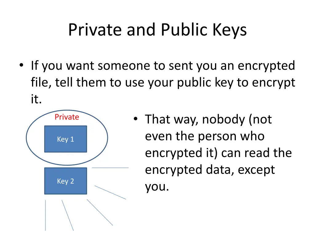 private and public keys 1