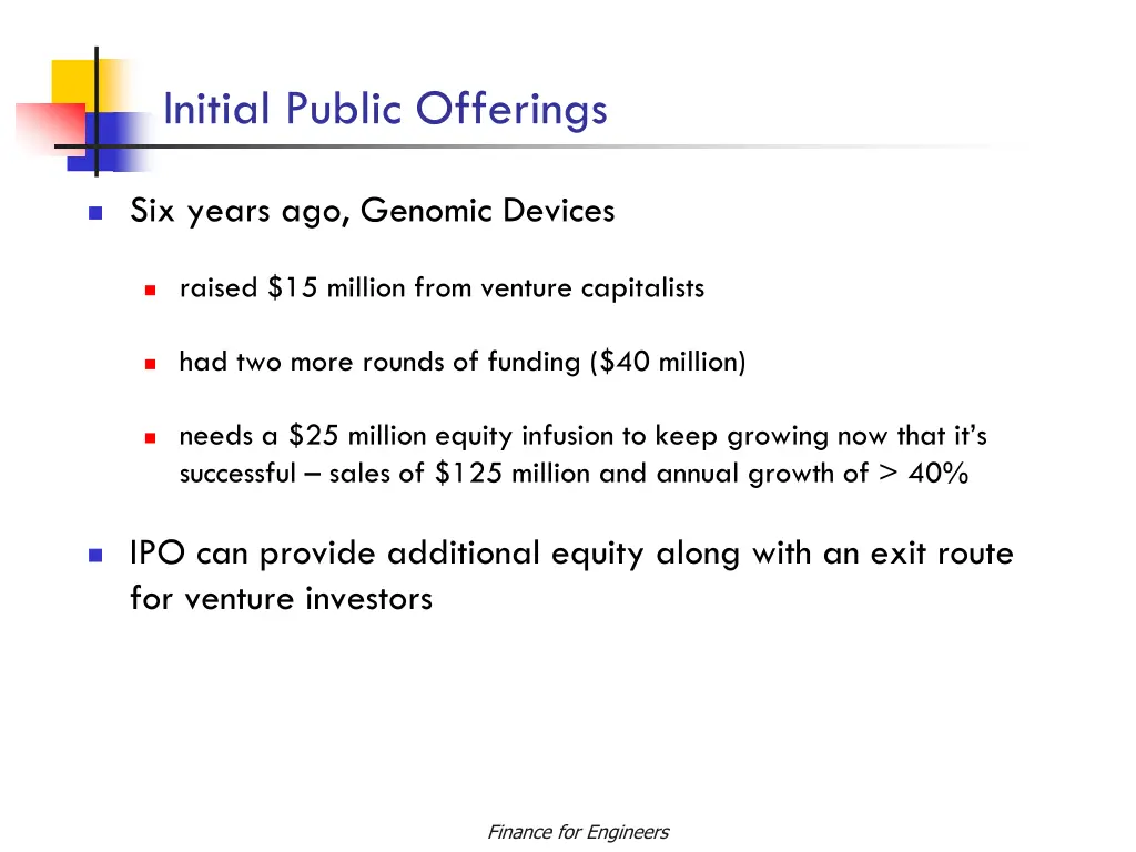 initial public offerings