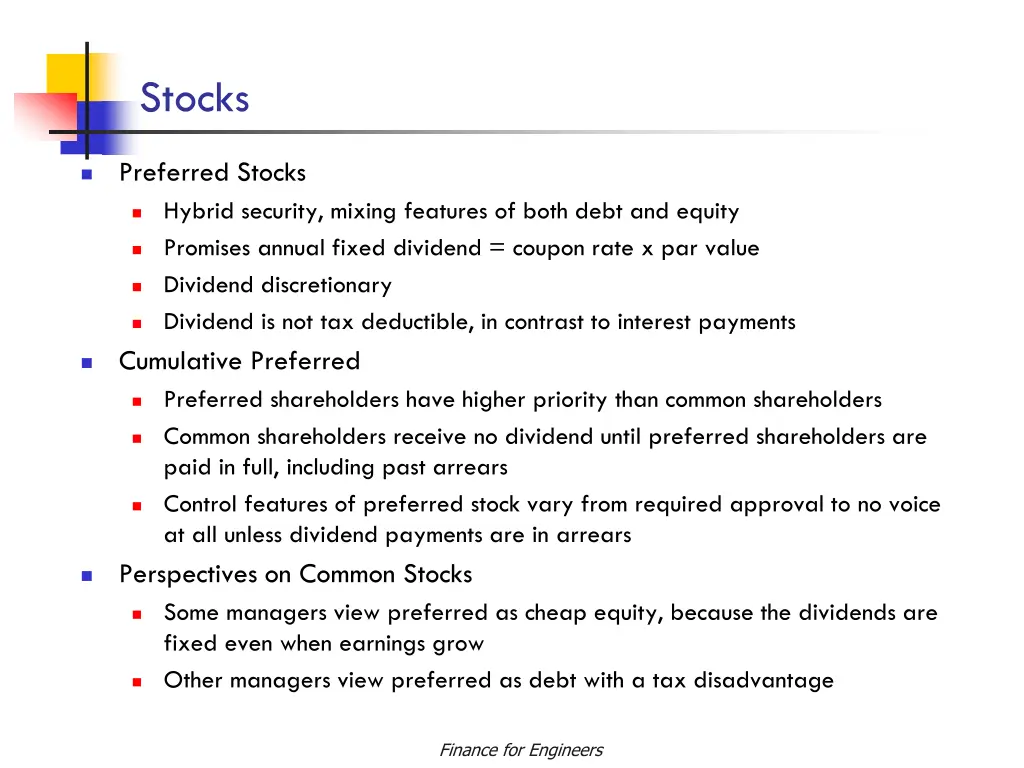 stocks
