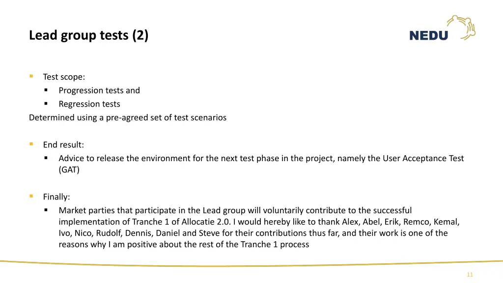 lead group tests 2