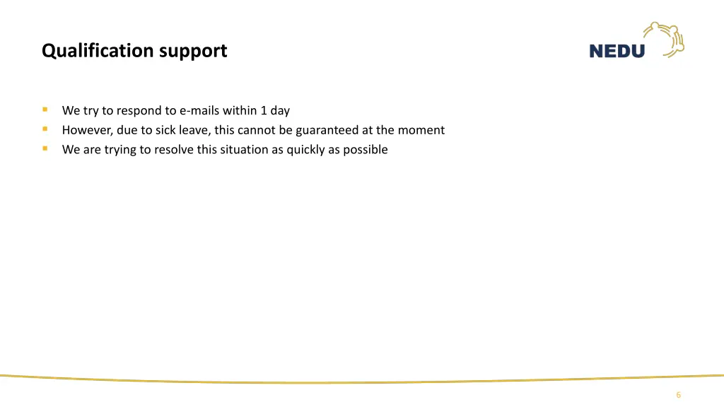 qualification support