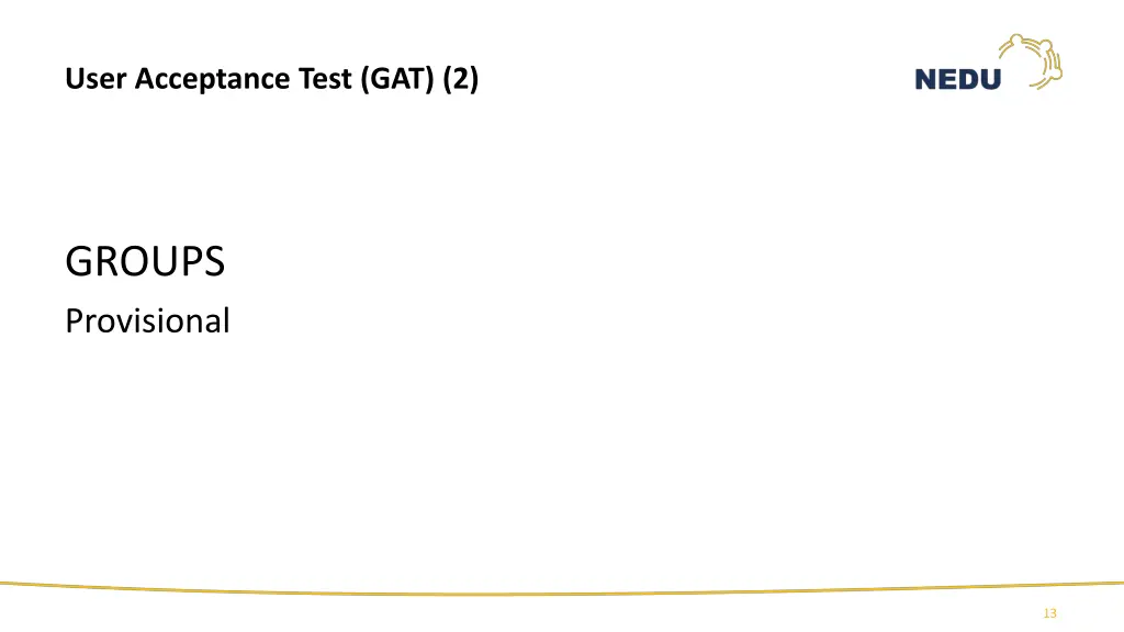 user acceptance test gat 2