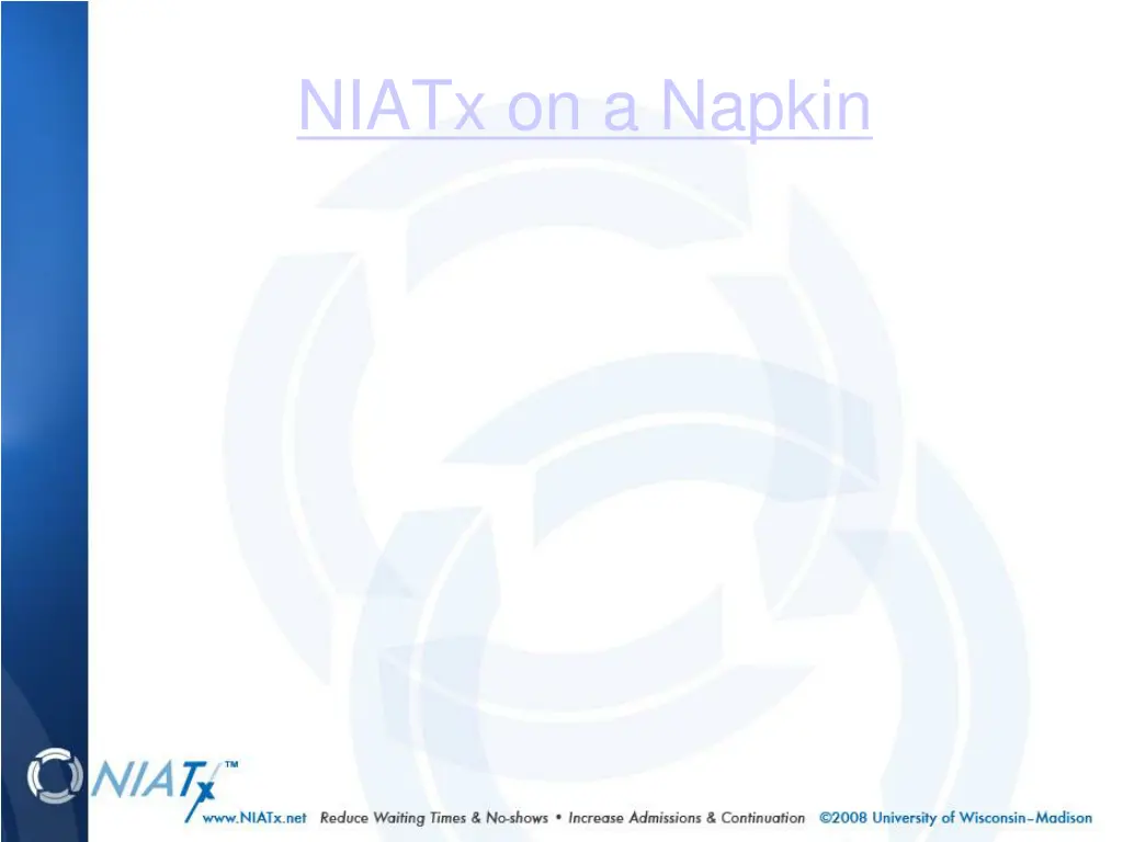 niatx on a napkin