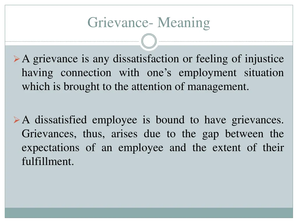 grievance meaning