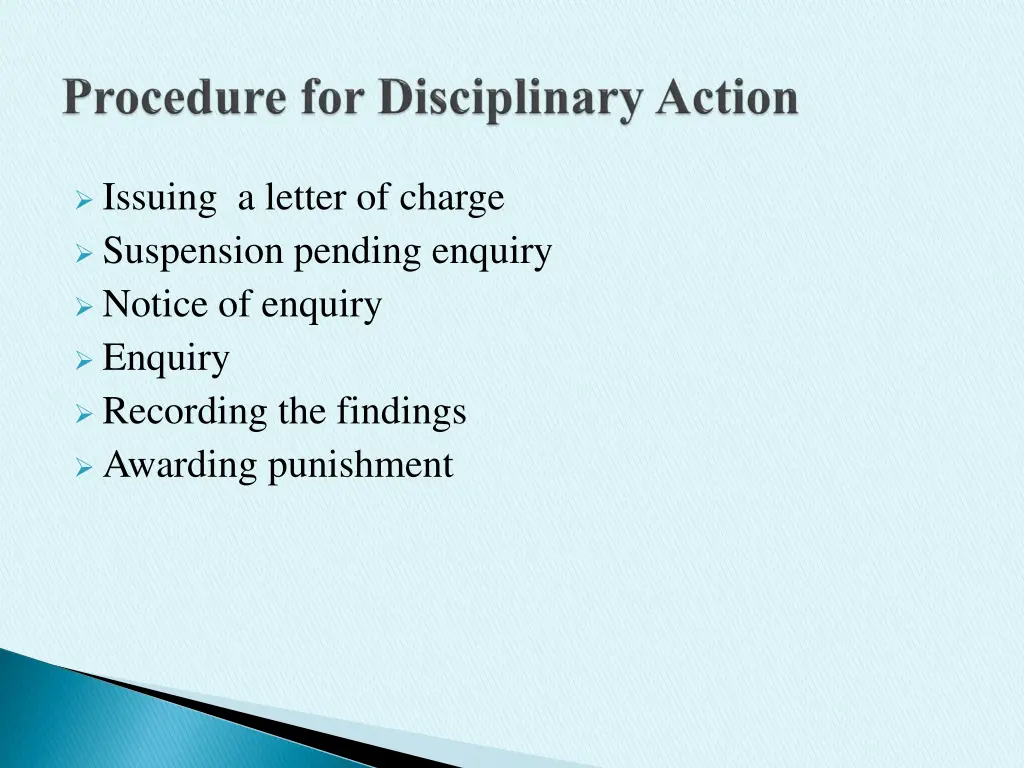 issuing a letter of charge suspension pending