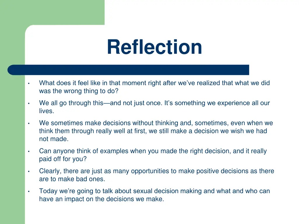 reflection