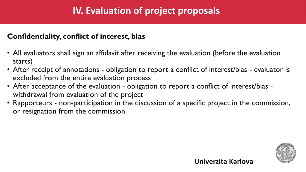 iv evaluation of project proposals 4