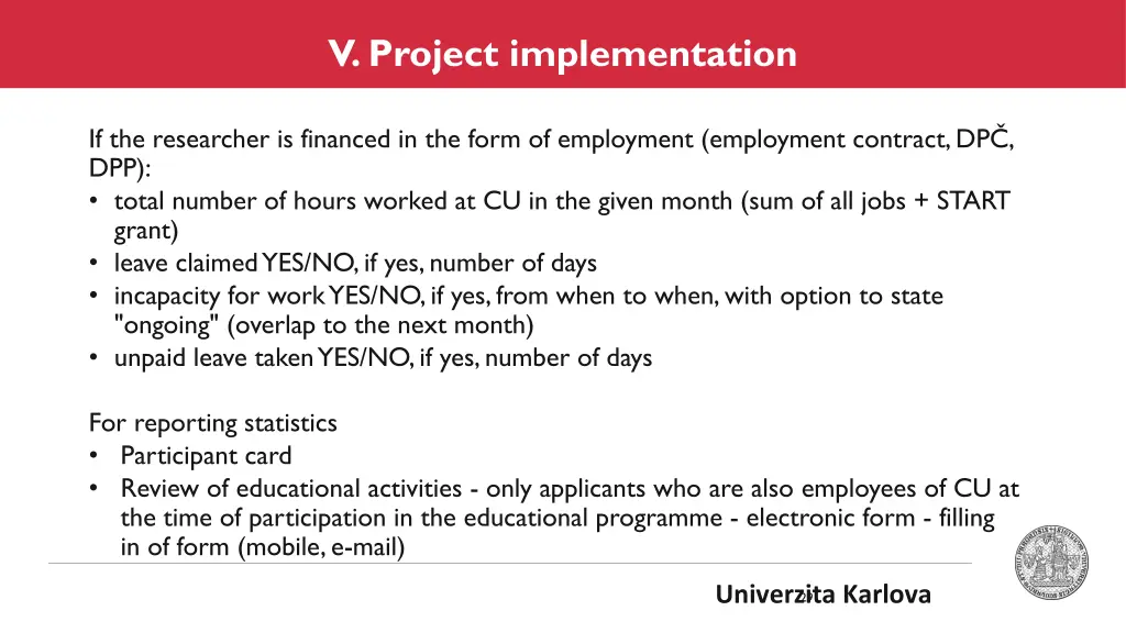 v project implementation 1
