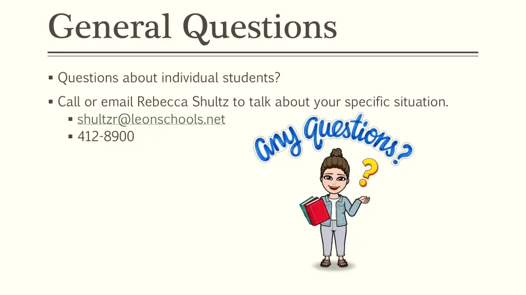 general questions