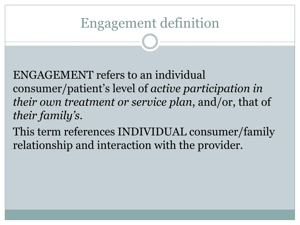 engagement definition