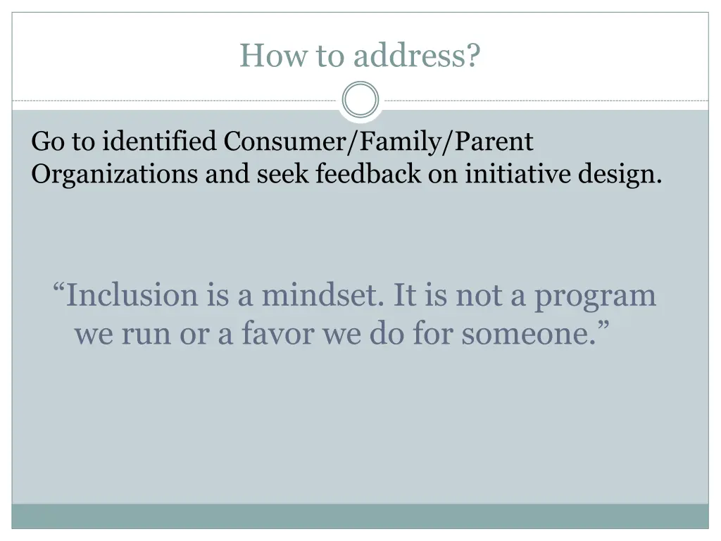 how to address