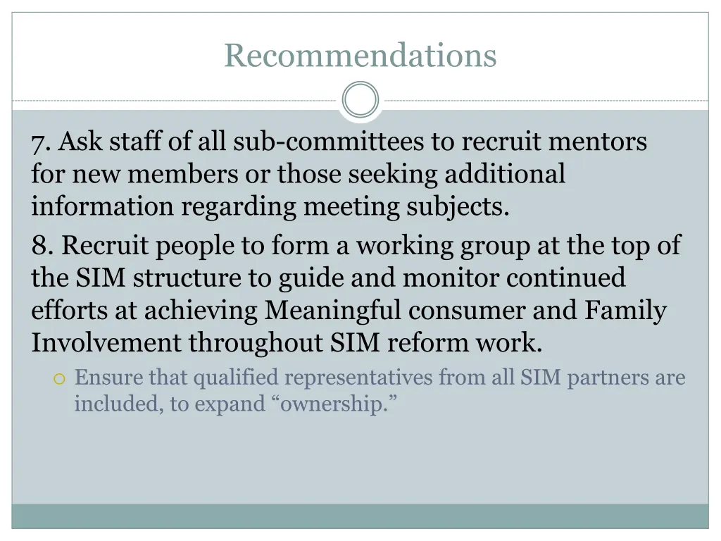 recommendations 2