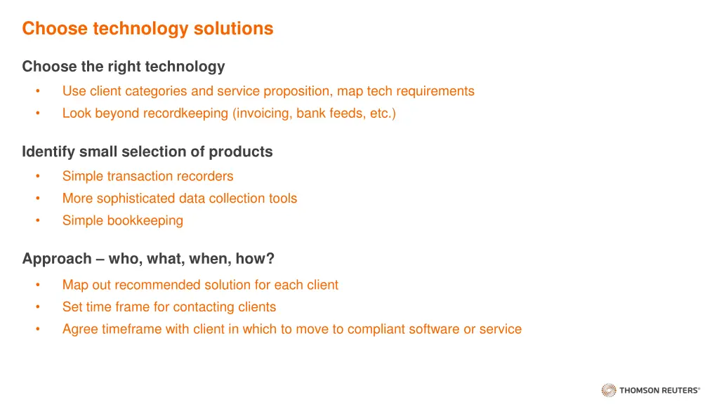 choose technology solutions