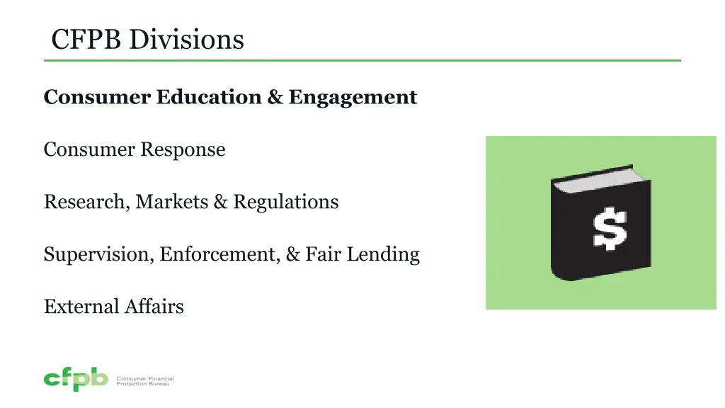 cfpb divisions