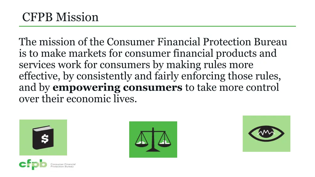cfpb mission