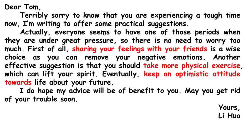dear tom terribly sorry to know that