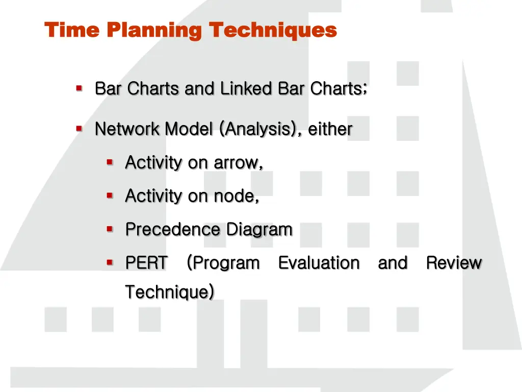 time planning techniques time planning techniques 1