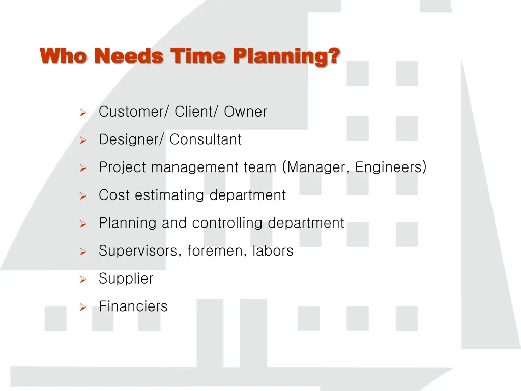 who who needs needs time