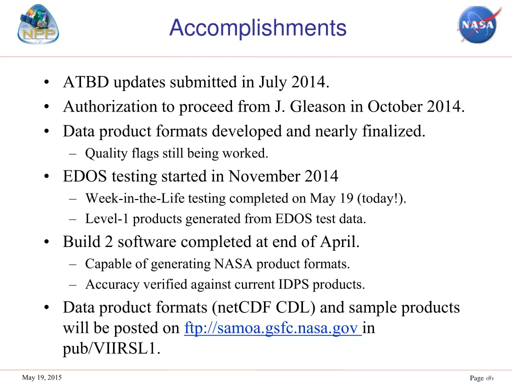 accomplishments