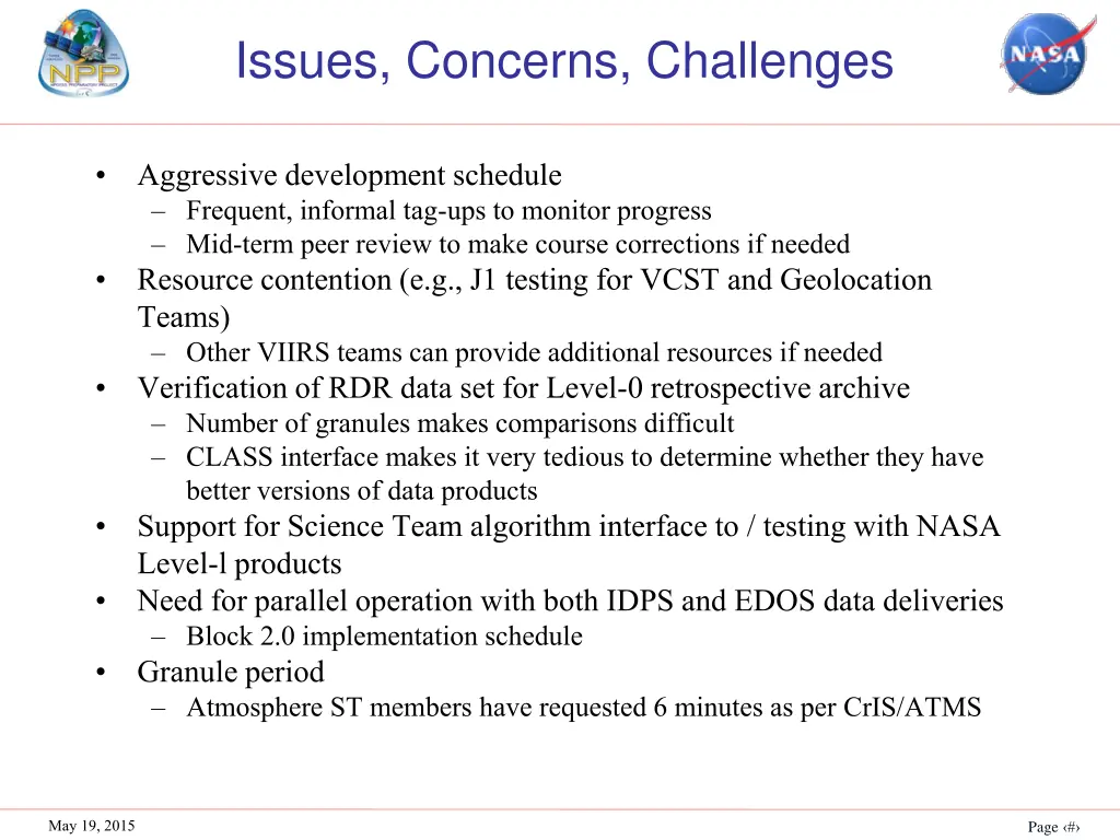issues concerns challenges