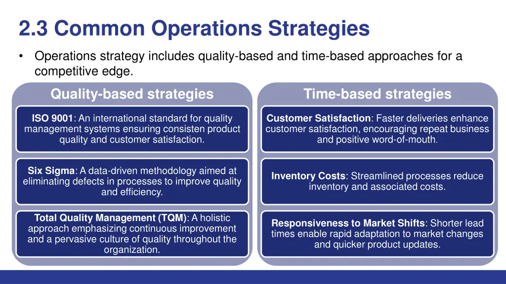2 3 common operations strategies