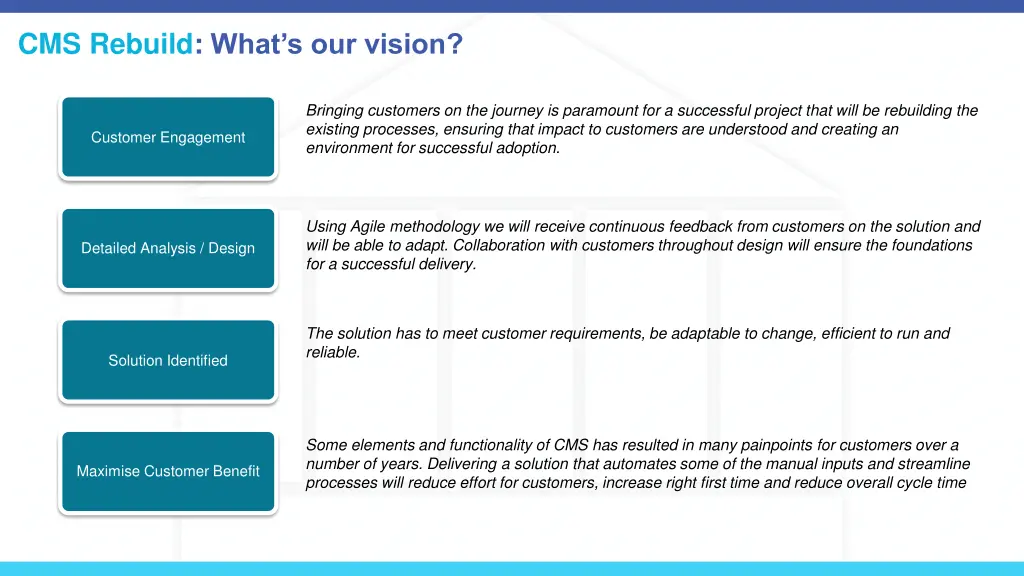 cms rebuild what s our vision